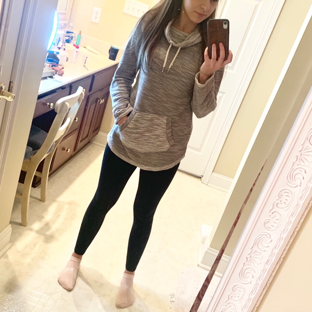 Calvin Kline grey cowl neck sweater